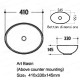 410*330*145mm Bathroom Oval Above Counter White Ceramic Wash Basin 410*330*145mm Bathroom Oval Above Counter White Ceramic Wash Basin